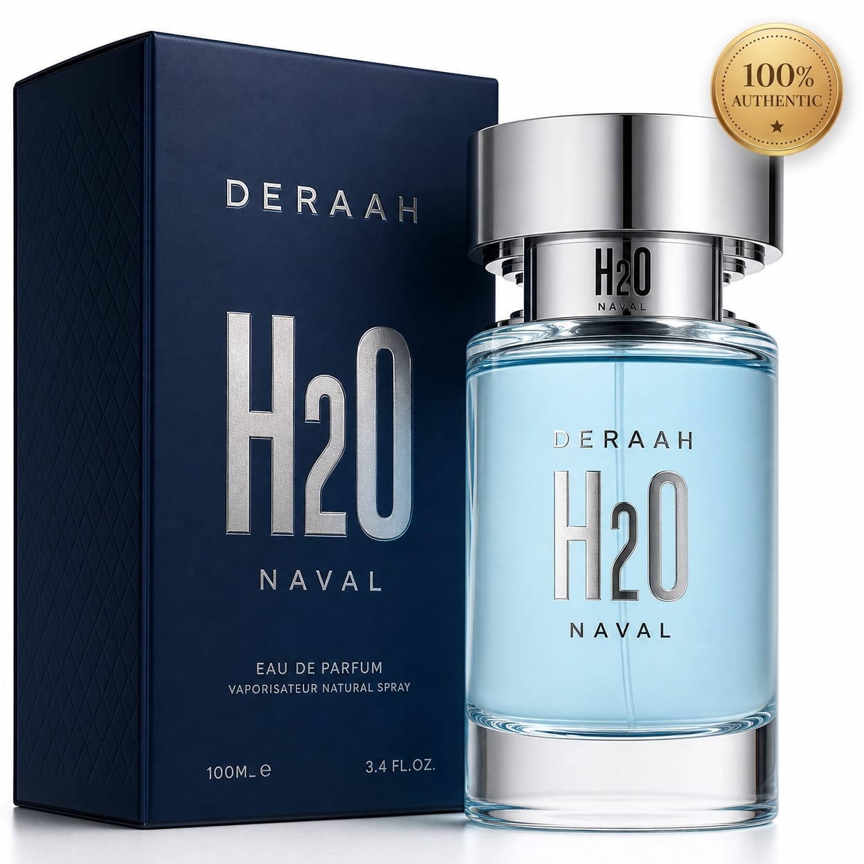 Deraah H2O Naval – Eau de Parfum Natural Spray | 100ml | 3.4 fl.oz